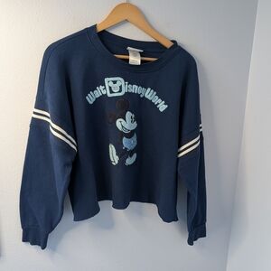 Walt Disney World Cropped Sweatshirt Mickey Mouse | Size L‎